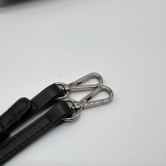 Moncler Authentic Leather Black Crossbody Waist Bag - Picture 8 of 16